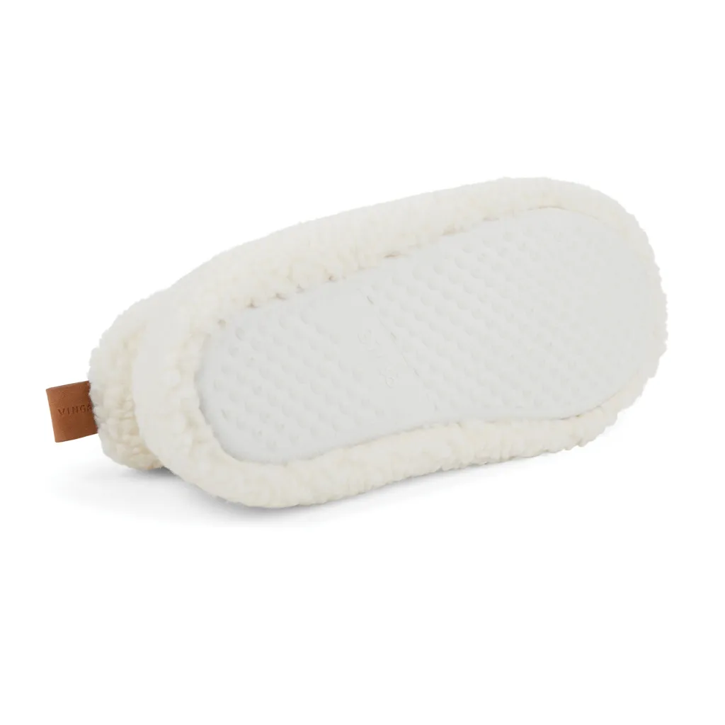 VINGA Santos kuschelige Hausschuhe aus RCS recyceltem PET, off white – Bild 3