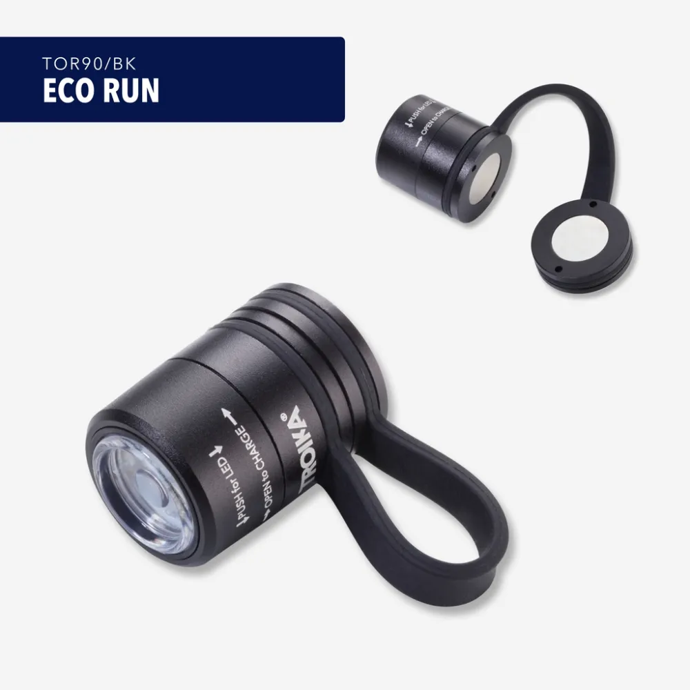 Taschenlampe ECO RUN schwarz, schwarz – Bild 7