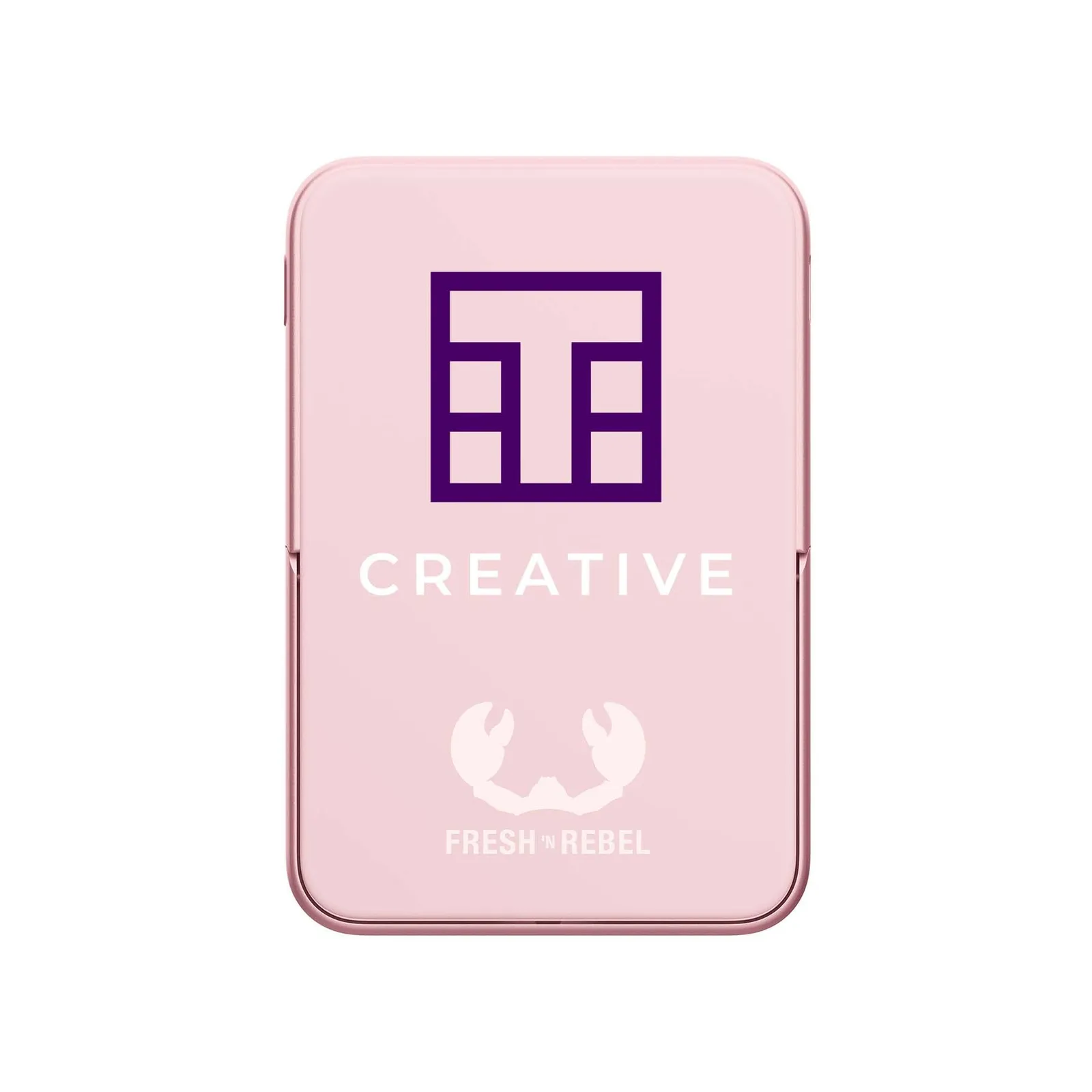 Fresh 'n Rebel Magnetische kabellose Powerbank 5000 mAh, Pastellrosa – Bild 4