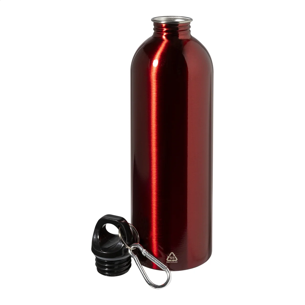 Flasche Ressuto XL aus recyceltem Edelstahl, rot – Bild 2