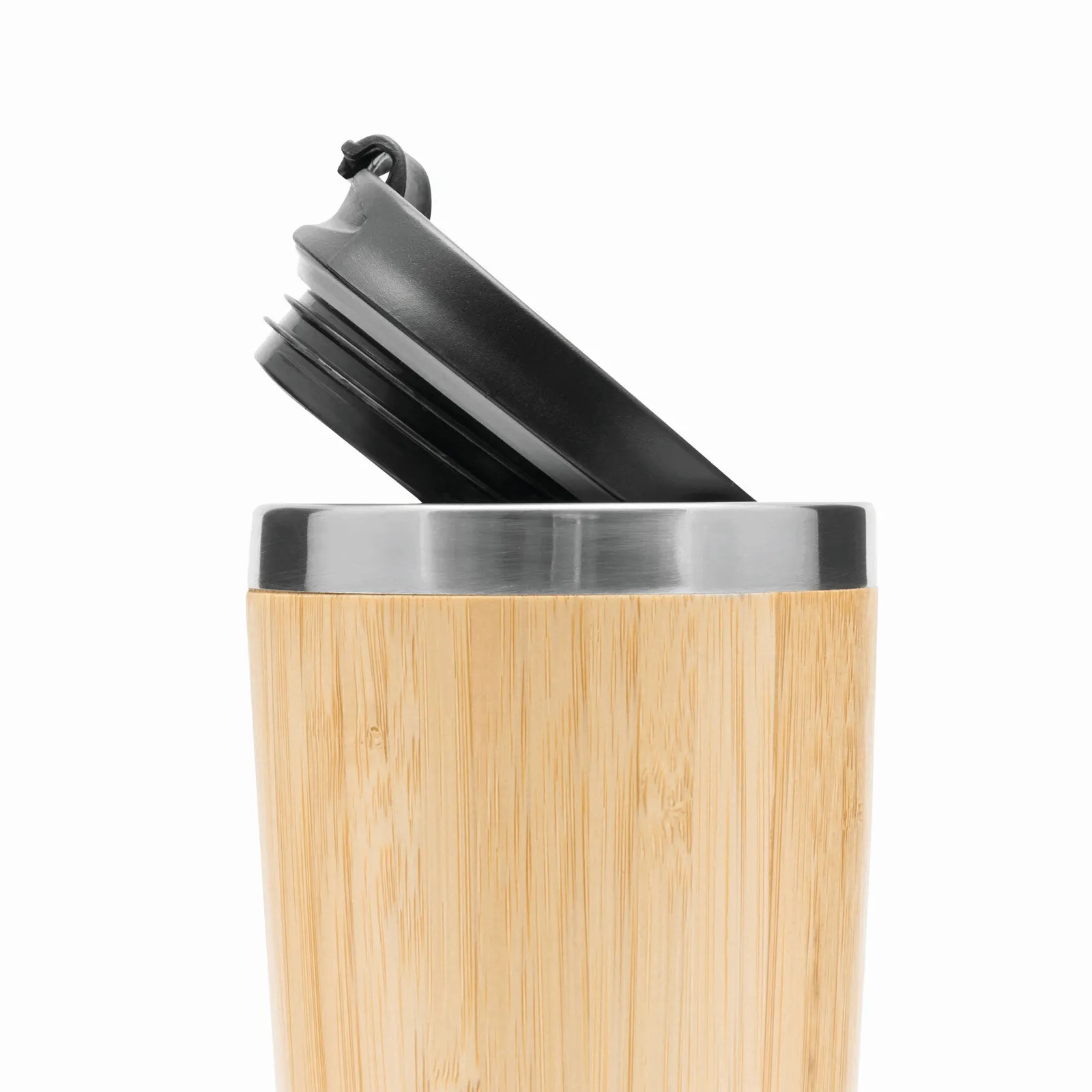 TAKE BAMBOO - Isolierbecher braun, schwarz, silber, braun, schwarz – Bild 6
