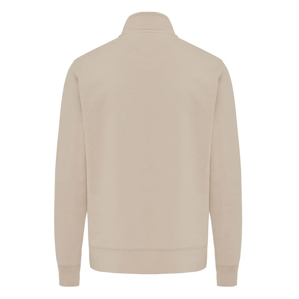 IQONIQ Elgon Quarter-Zip-Sweater aus rec. Baumwolle, desert – Bild 2