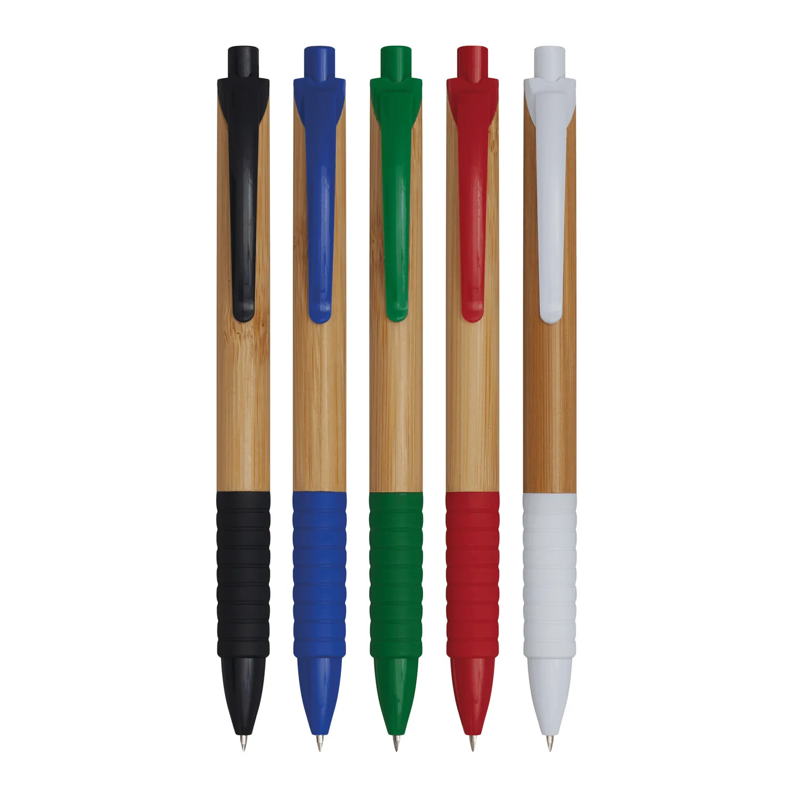 BAMBOO RUBBER - Kugelschreiber, braun, grün – Bild 5