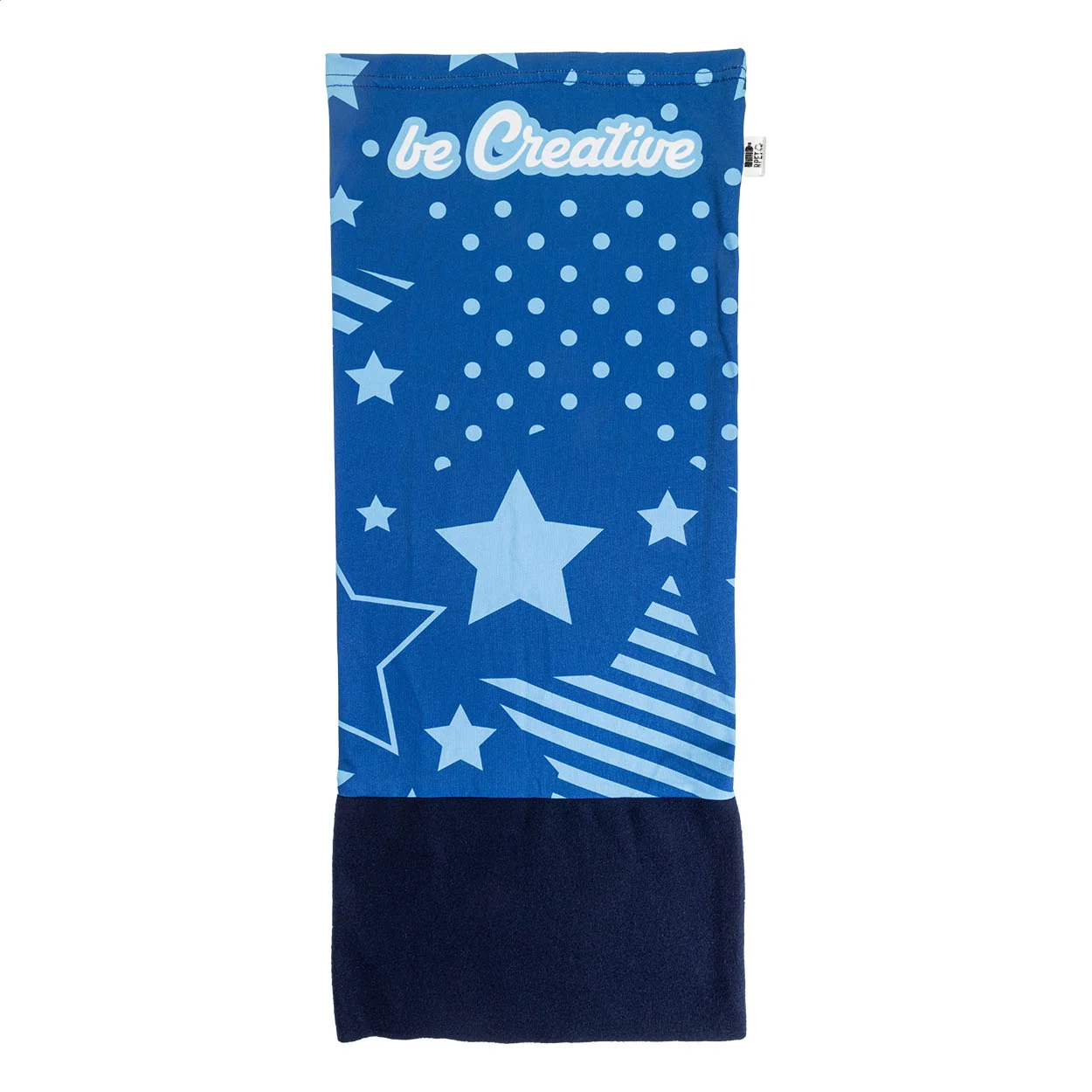 Individueller RPET Multifunktionsschalschal CreaScarf Winter, blau – Bild 3
