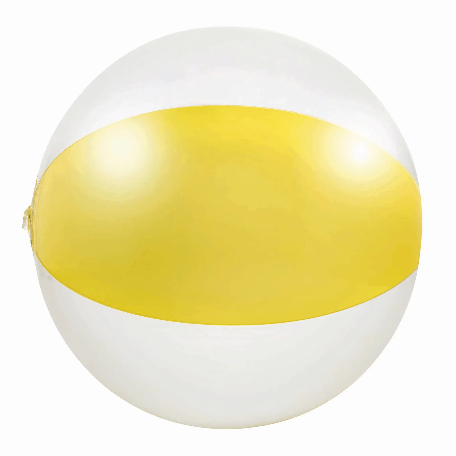 ATLANTIC SHINY - Aufblasbarer Strandball, gelb, weiß – Bild 3