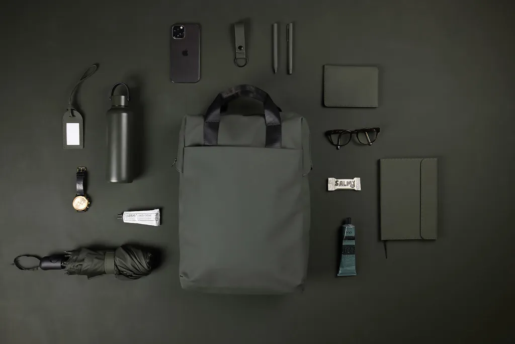 VINGA Baltimore RCS Tote Rucksack, grün – Bild 7