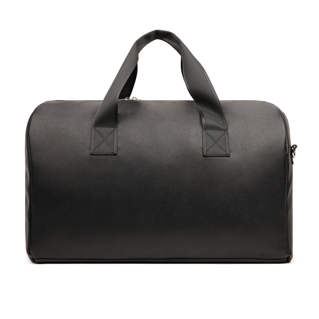 VINGA Bermond Wochenendtasche aus RCS recyceltem PU, schwarz – Bild 7