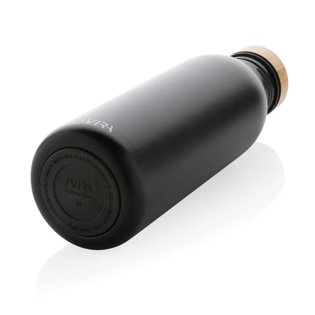 Avira Alcor 600ml Wasserflasche aus RCS rec. Stainless-Steel, schwarz – Bild 5