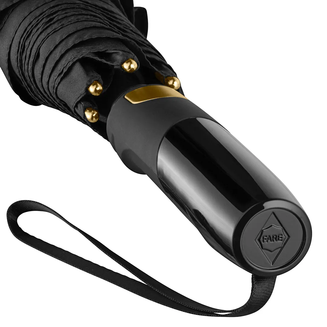 AC-Alu-Gästeschirm FARE® Precious, schwarz/gold – Bild 7