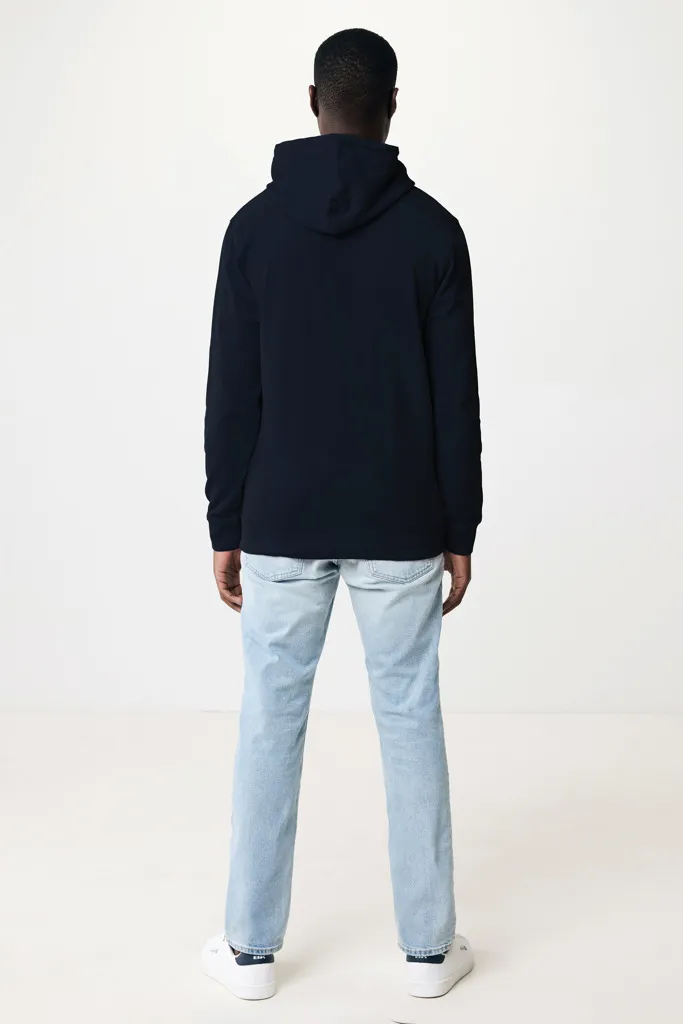 IQONIQ Jasper Hoodie aus recycelter Baumwolle, navy blau – Bild 8
