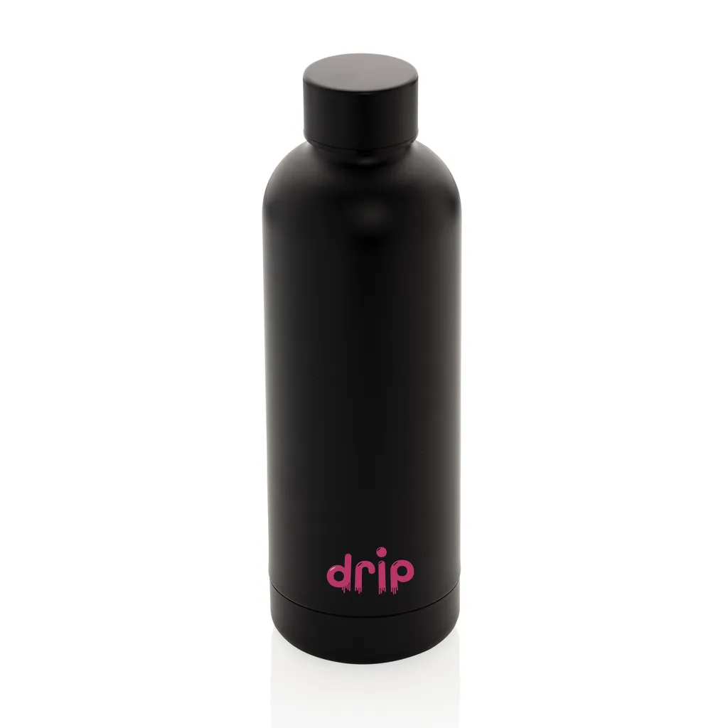 Impact Vakuumflasche aus RCS recyceltem Stainless-Steel, schwarz – Bild 5