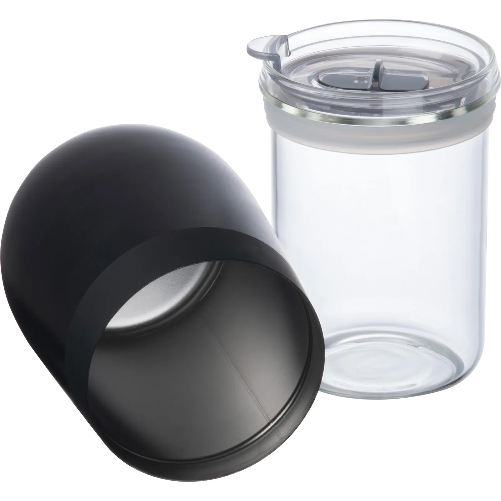 MoLu recycelter Edelstahl Trinkbecher Palm Bay, schwarz – Bild 4