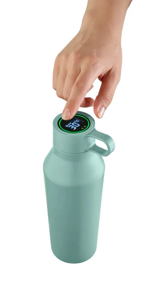 Smarte Thermoflasche HYDRATION COACH grün, grün – Bild 2