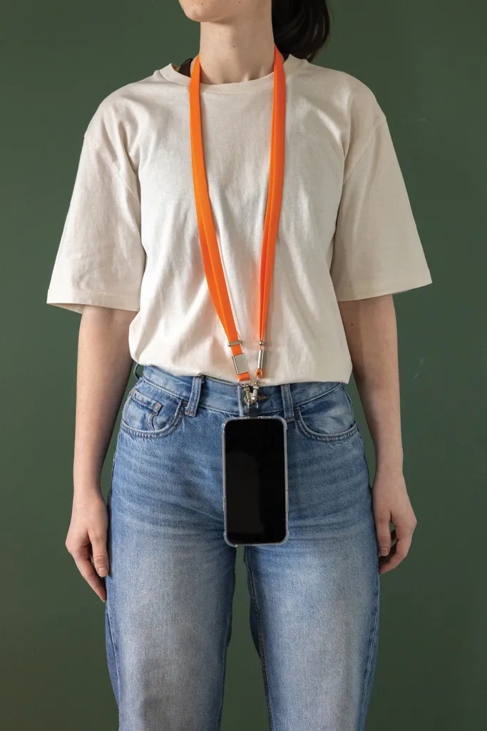 Nivo Crossbody-Handyband aus RCS recyceltem PET, orange – Bild 7
