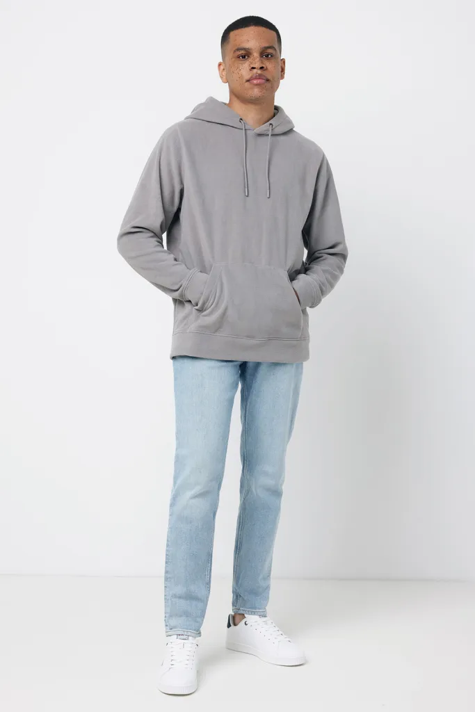 IQONIQ Trivor Mikrofleece-Kapuzen-Pulli aus recyc. Polyester, storm grey – Bild 5