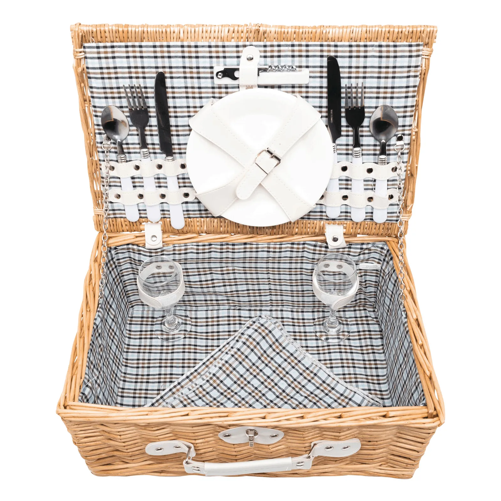 KINGS PARK - Weiden-Picknickkorb braun, braun – Bild 3