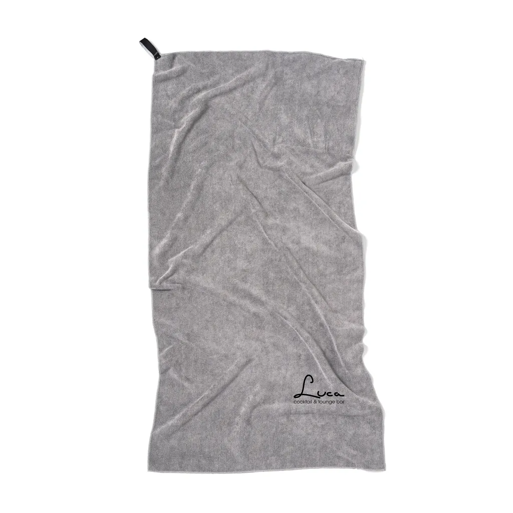 VINGA GRS rPET Active Dry Handtuch 140x70, grau – Bild 5