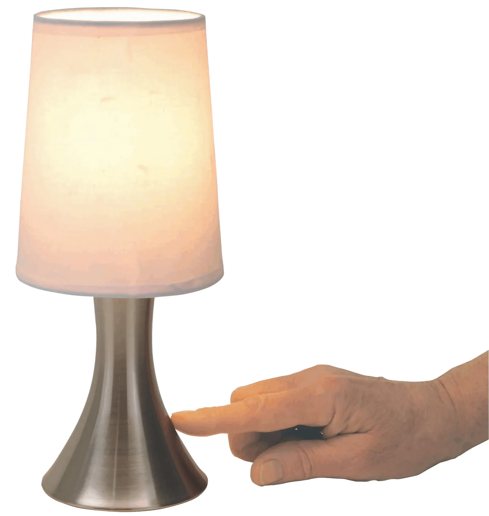 TOUCH ME - Tischlampe silber, weiß, silber, weiß – Bild 7