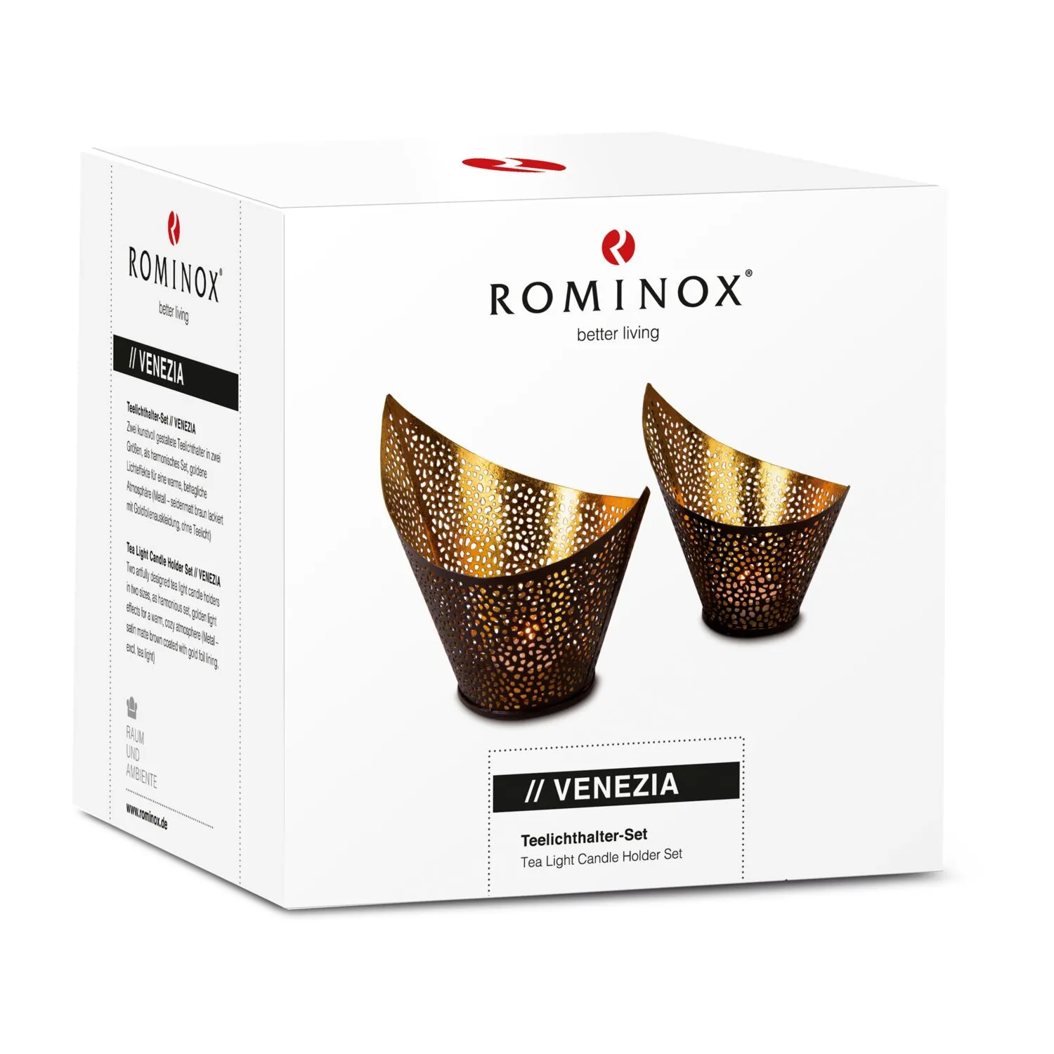 ROMINOX® Teelicht-Set // Venezia, gold – Bild 3