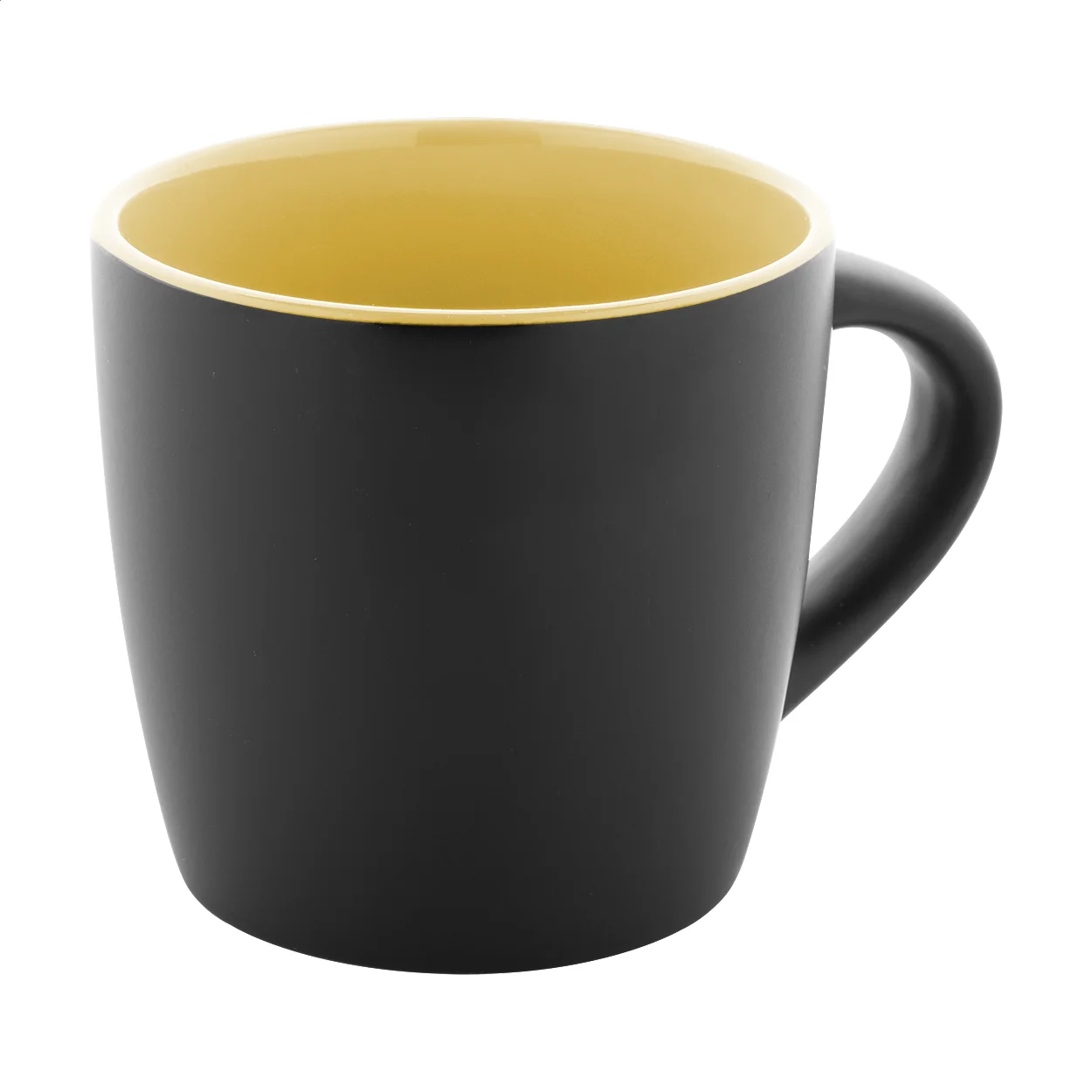 Tasse Matara Nera, gelb, schwarz – Bild 2