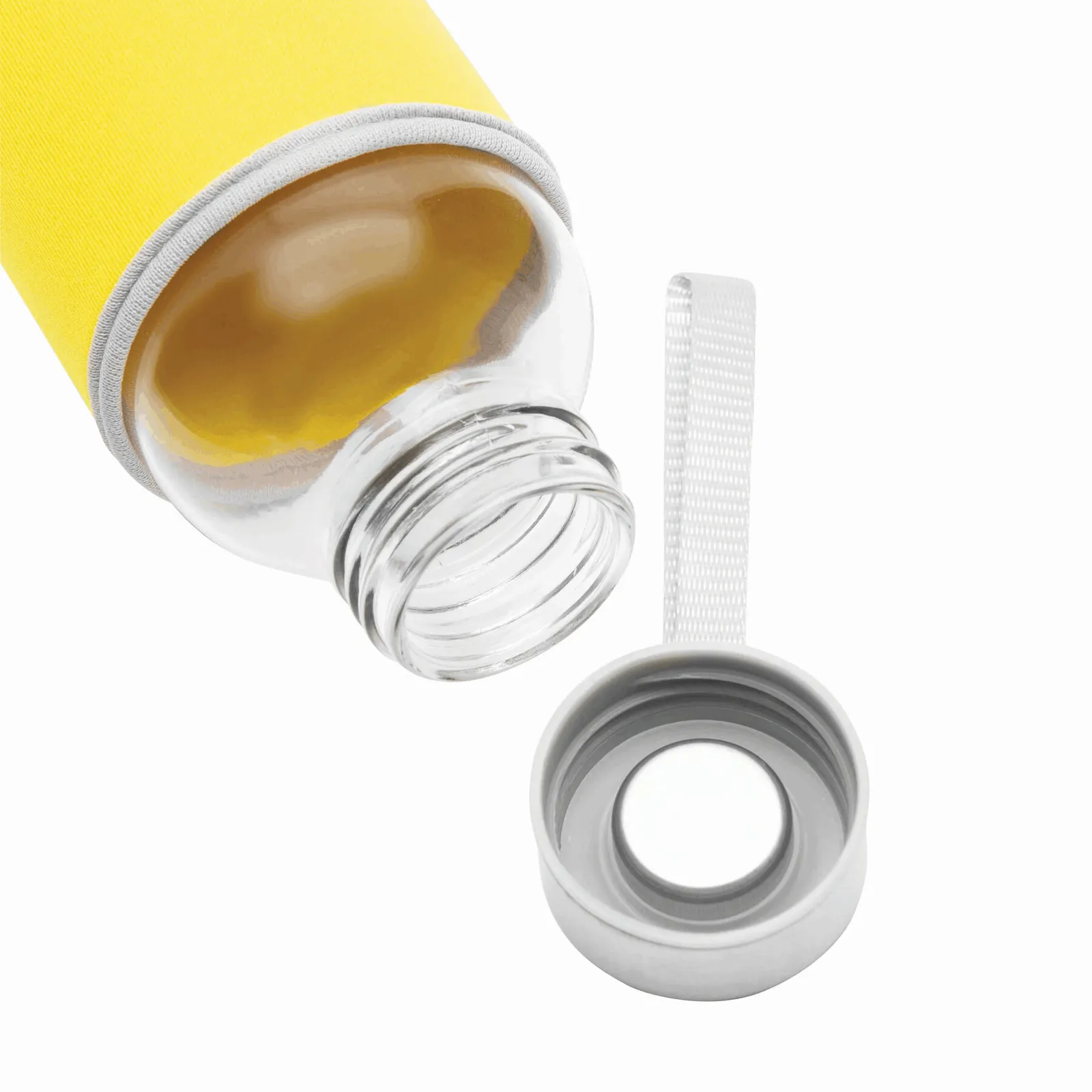 TAKE WELL - Glas-Flasche, gelb, transparent – Bild 5