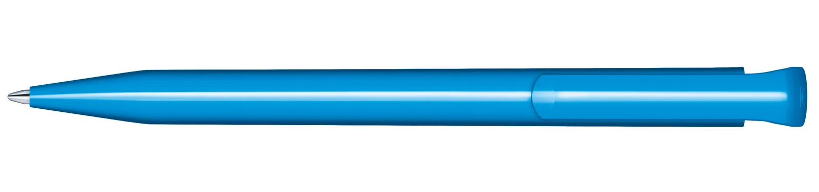 Super Hit Polished Druckkugelschreiber, Cyan – Bild 3