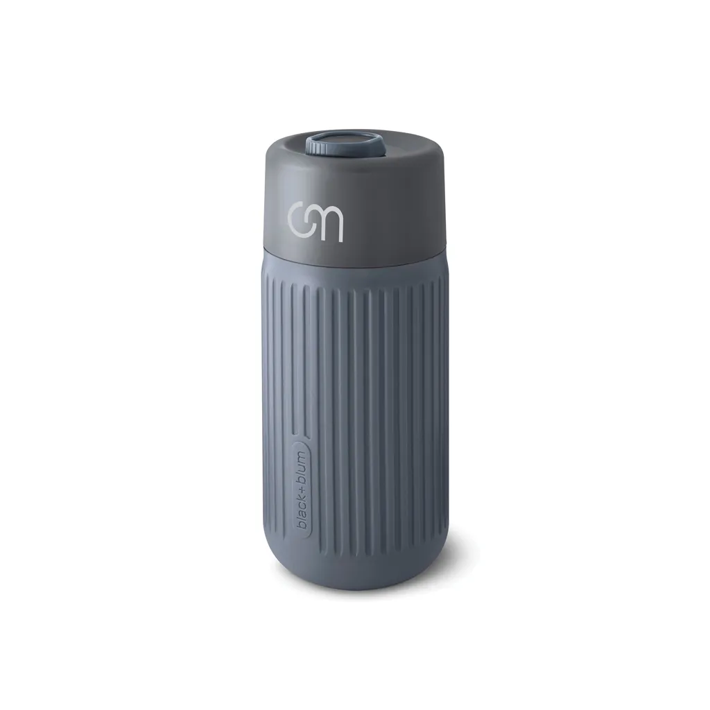 Black+Blum Glas-Reisebecher 340ml, grau – Bild 4