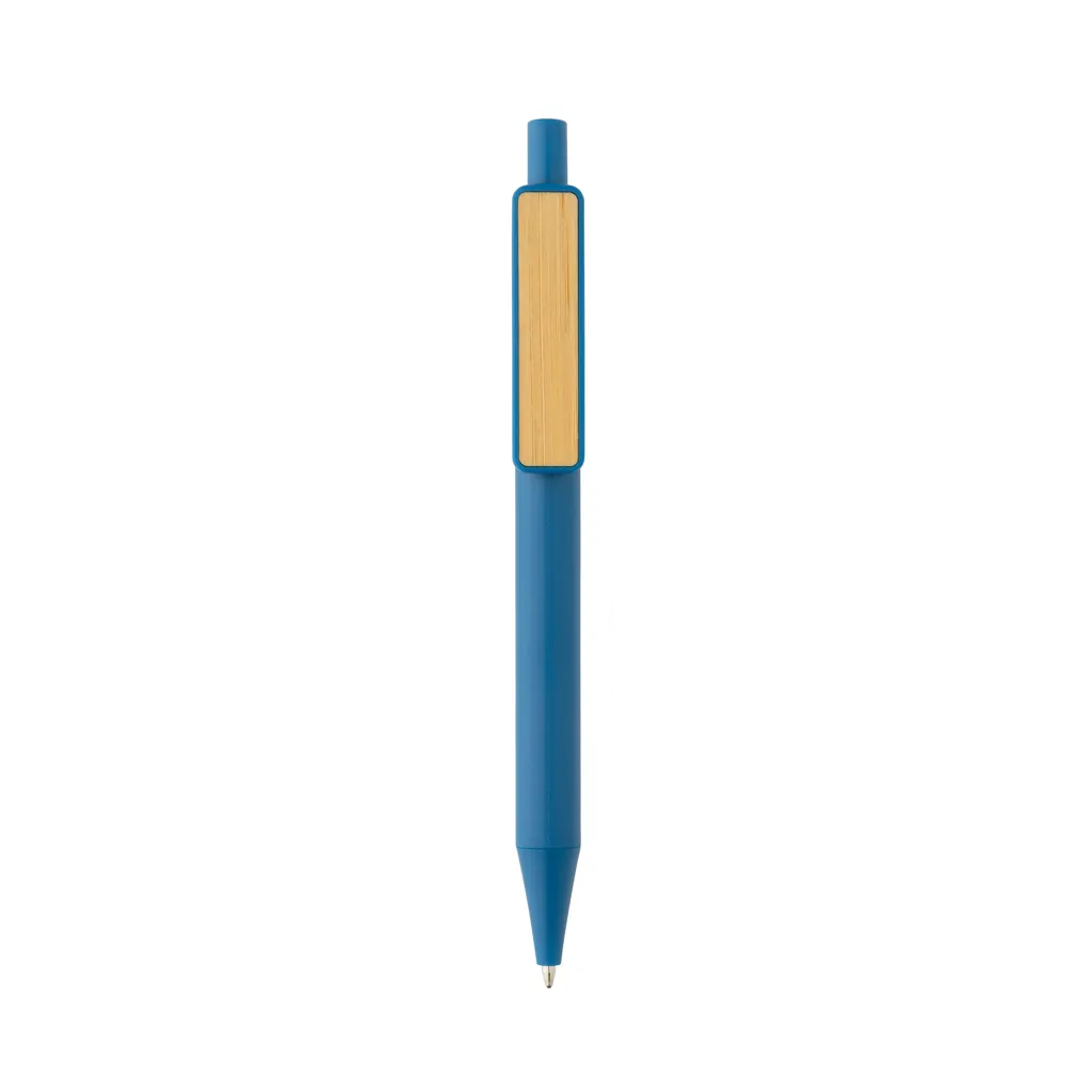 GRS rABS Stift mit Bambus-Clip, blau – Bild 2