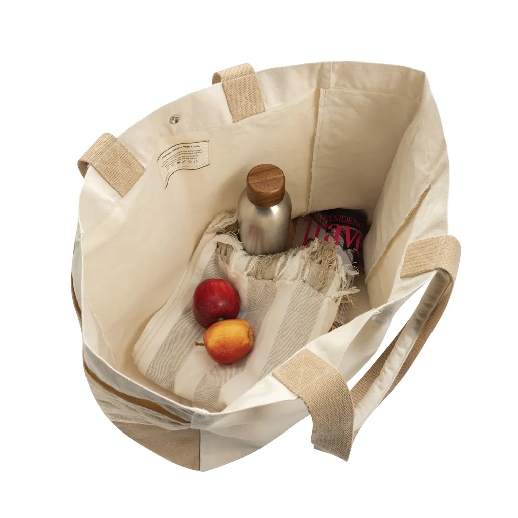 BEAU AWARE™ Allround-Shopper aus rec. Canvas 400gr/m², off white – Bild 3