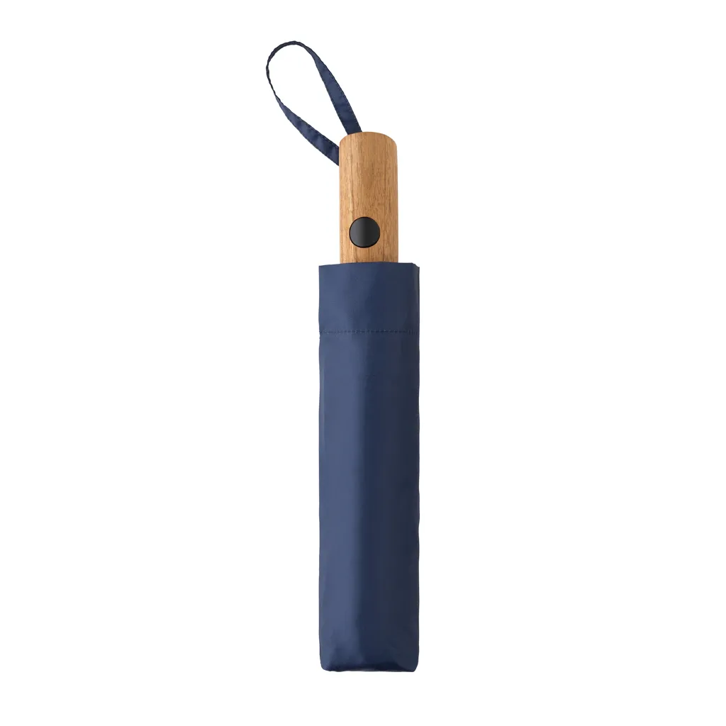 Kaycey 21“ Auto-Open Mini-Regenschirm aus AWARE™ rPET, navy blau – Bild 3