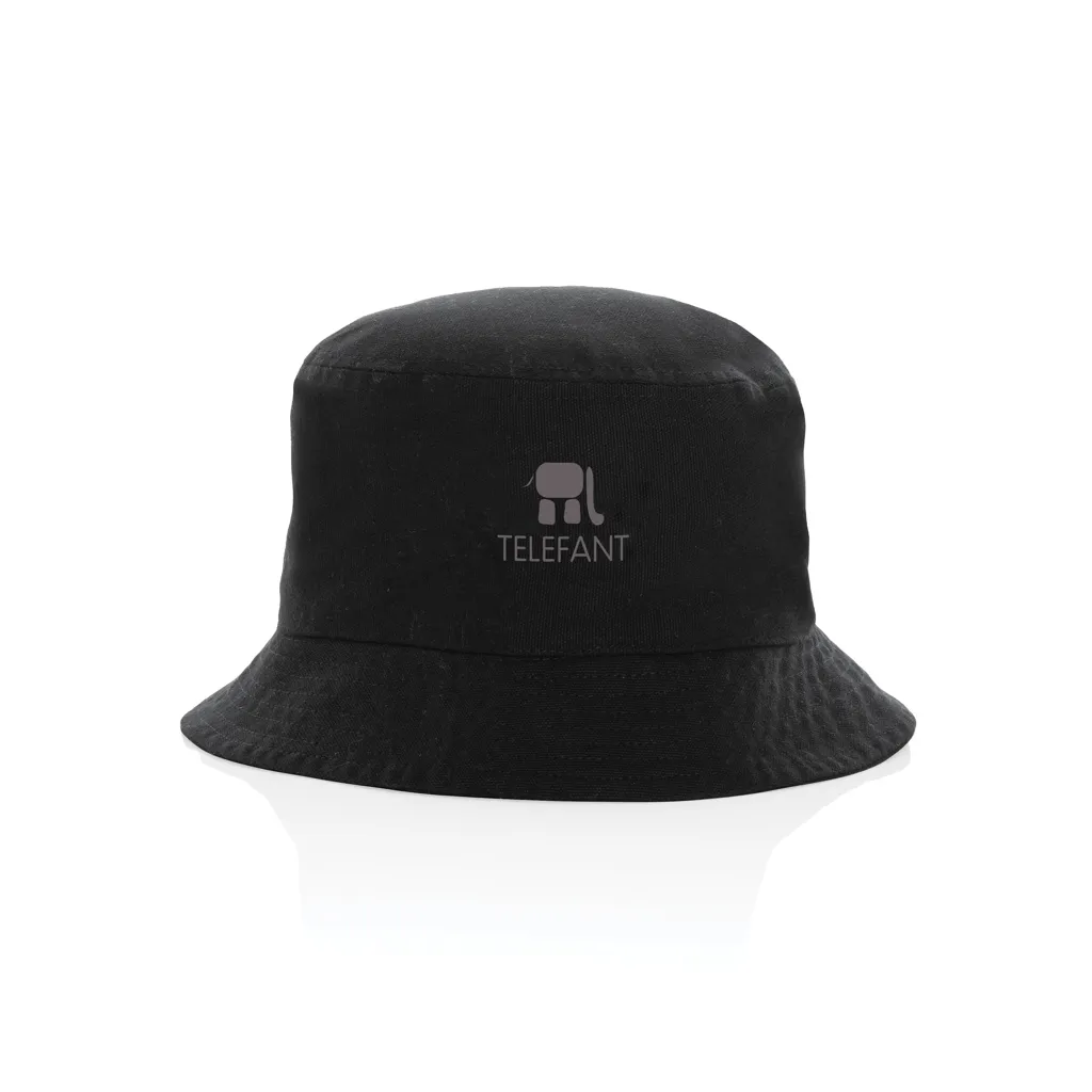 Impact AWARE™ 285g/m² ungefärbter rCanvas-OneSize-Fischerhut, schwarz – Bild 3