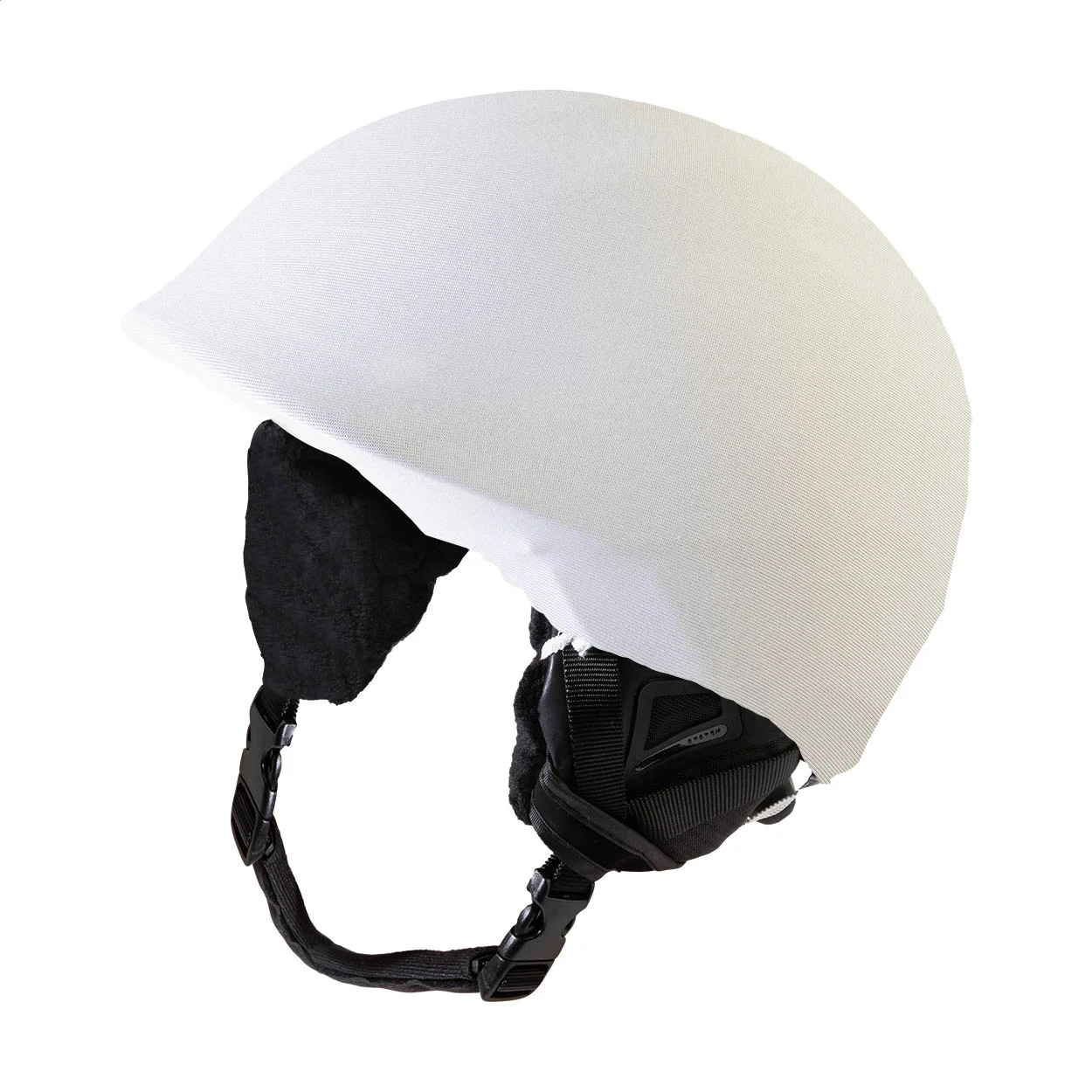 Individueller Skihelmüberzieher CreaHelm Slope, weiß – Bild 2