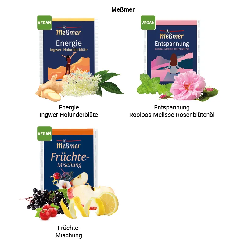 Tee Amo Meßmer Tee Entspanung Rooibos, Melisse, Rosenblütentee – Bild 2