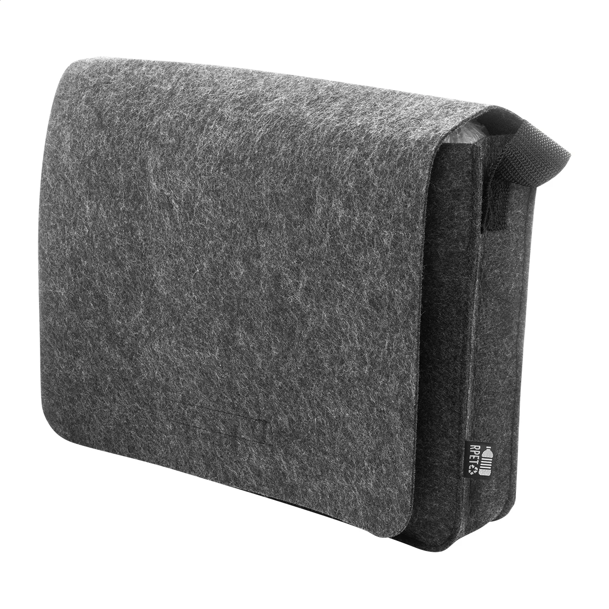Umschlagtasche Refelt Courier aus RPET-Filz, dunkelgrau – Bild 5