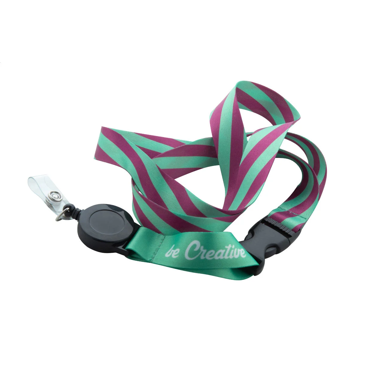 Sublimations-Lanyard Subyard YoYo B, weiß – Bild 4