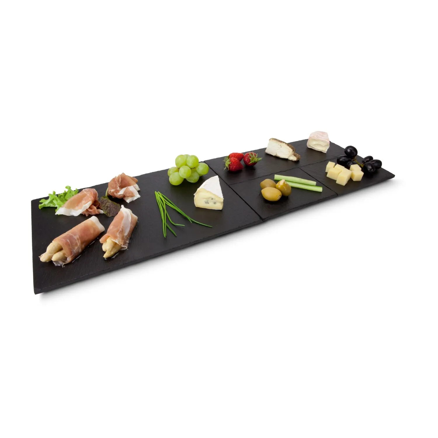 ROMINOX® Schieferplatten-Set // Tapas Ardesia, schwarz – Bild 3