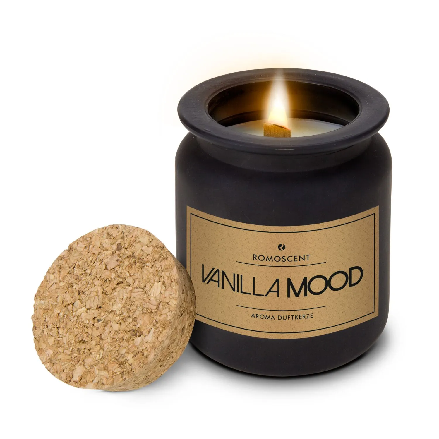 ROMOSCENT® Aromakerze Vanilla Mood, schwarz – Bild 10