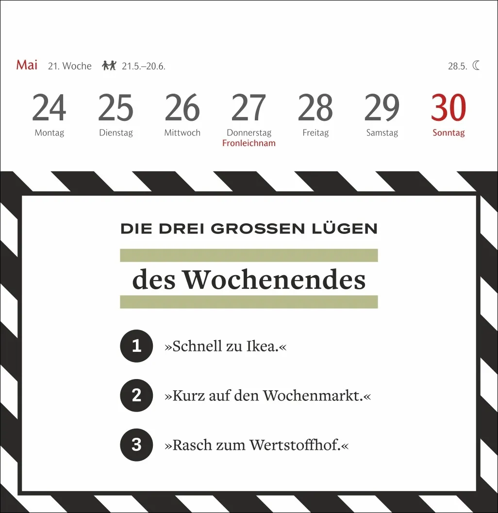 Die drei großen Lügen Premium-Postkartenkalender 2027 – Bild 11