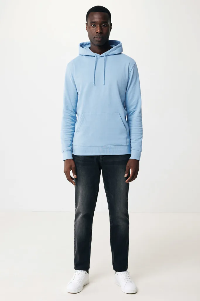 IQONIQ Jasper Hoodie aus recycelter Baumwolle, sky blue – Bild 7