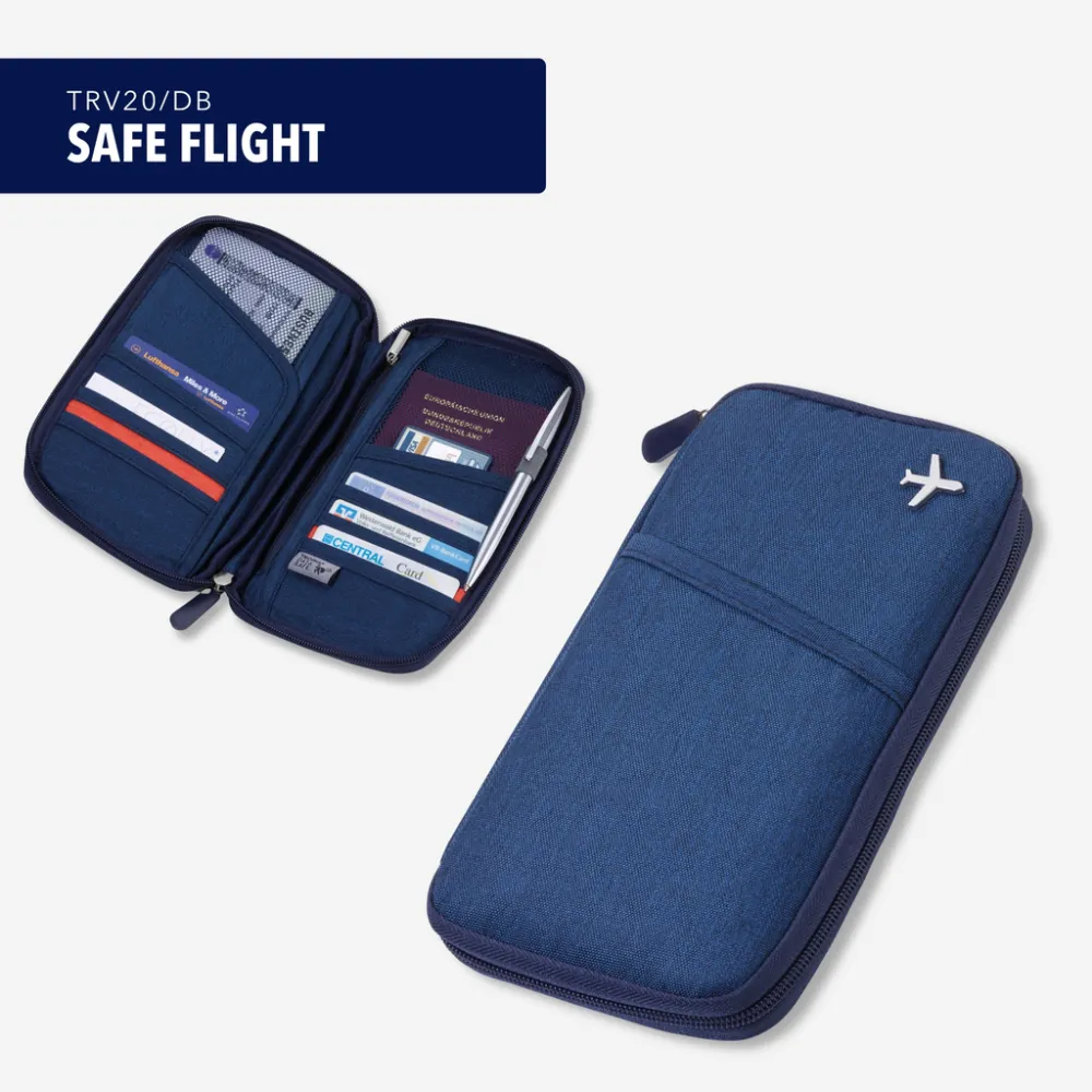 Etui SAFE FLIGHT dunkelblau/orange, dunkelblau/orange – Bild 8