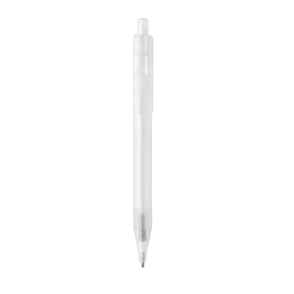 GRS rPET X8 transparenter Stift, weiß – Bild 2