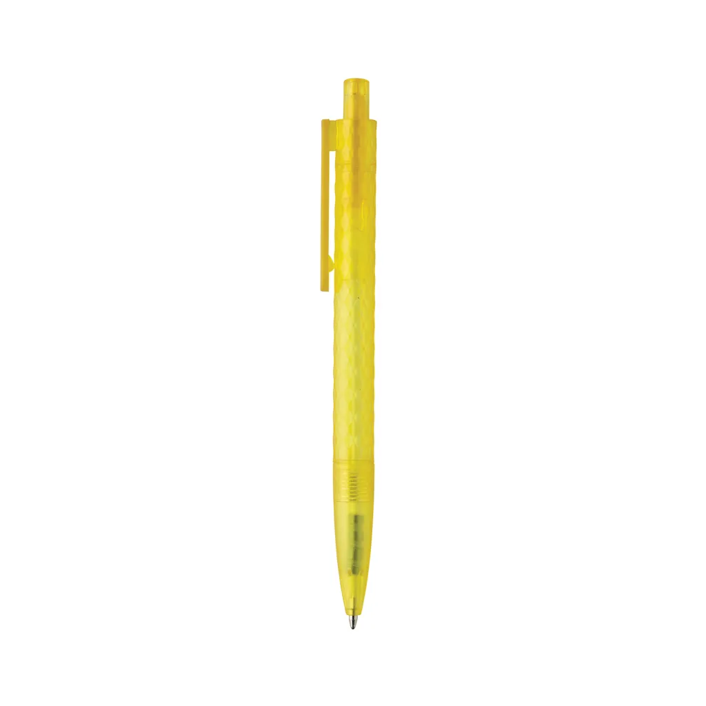 X3 Frosted-Pen aus GRS recyceltem PC, gelb – Bild 2