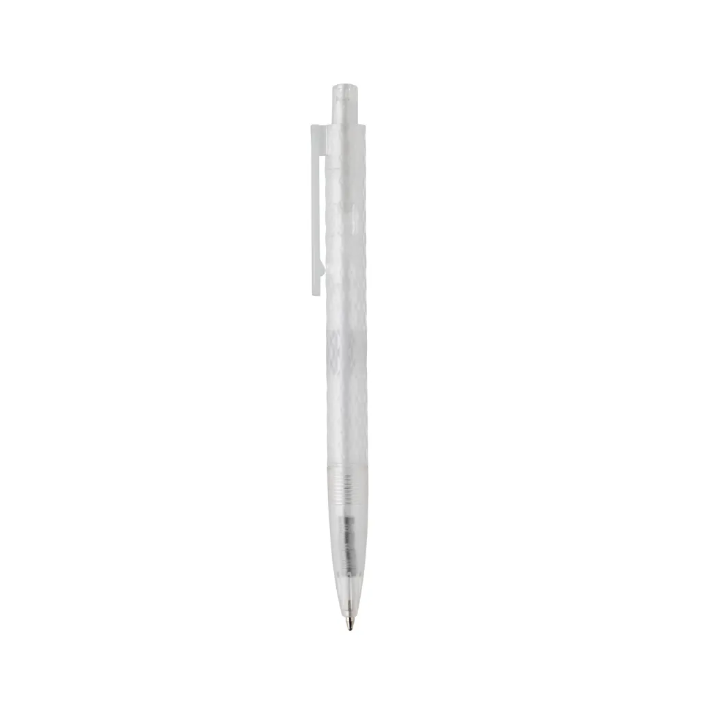 X3 Frosted-Pen aus GRS recyceltem PC, weiß – Bild 2
