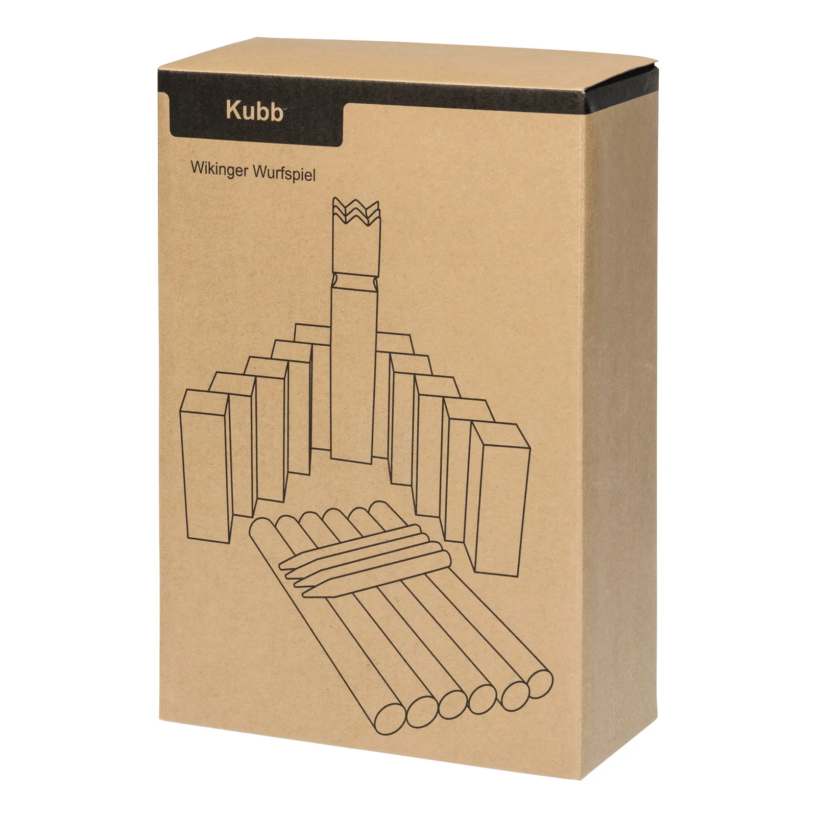 KUBB - Wikinger Wurfspiel braun, braun – Bild 6