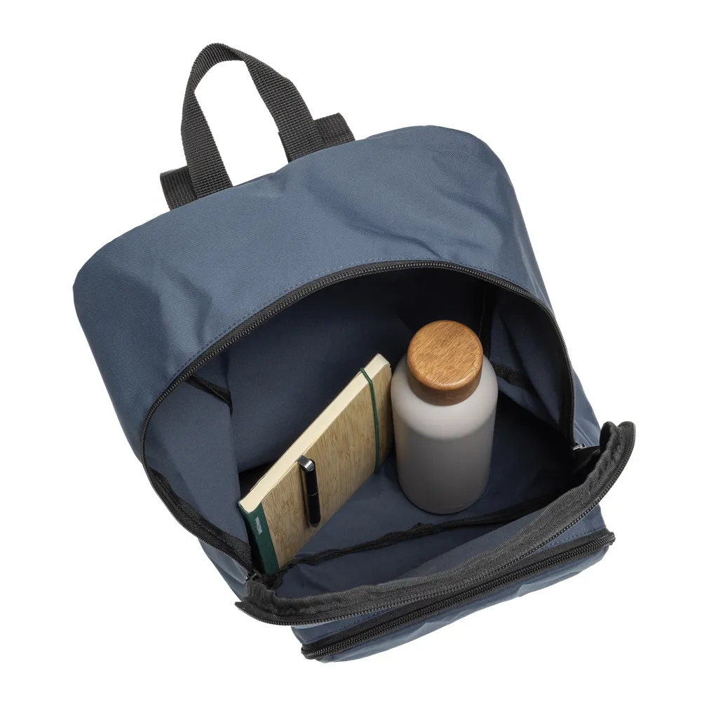 Dillon AWARE™ RPET faltbarer klassischer Rucksack, navy blau – Bild 5