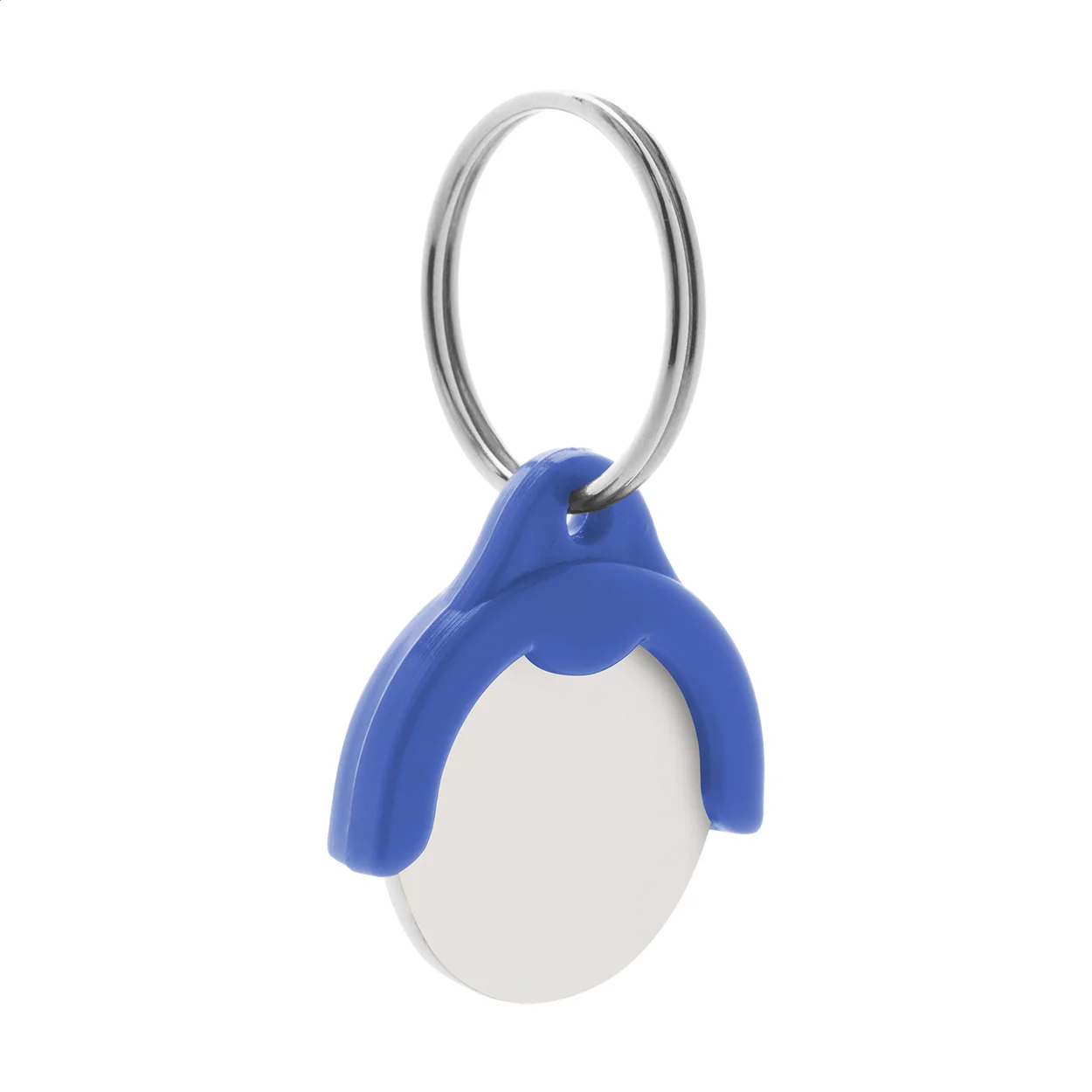 Schlüsselanhänger Token mit Einkaufswagen-Chip, blau – Bild 2
