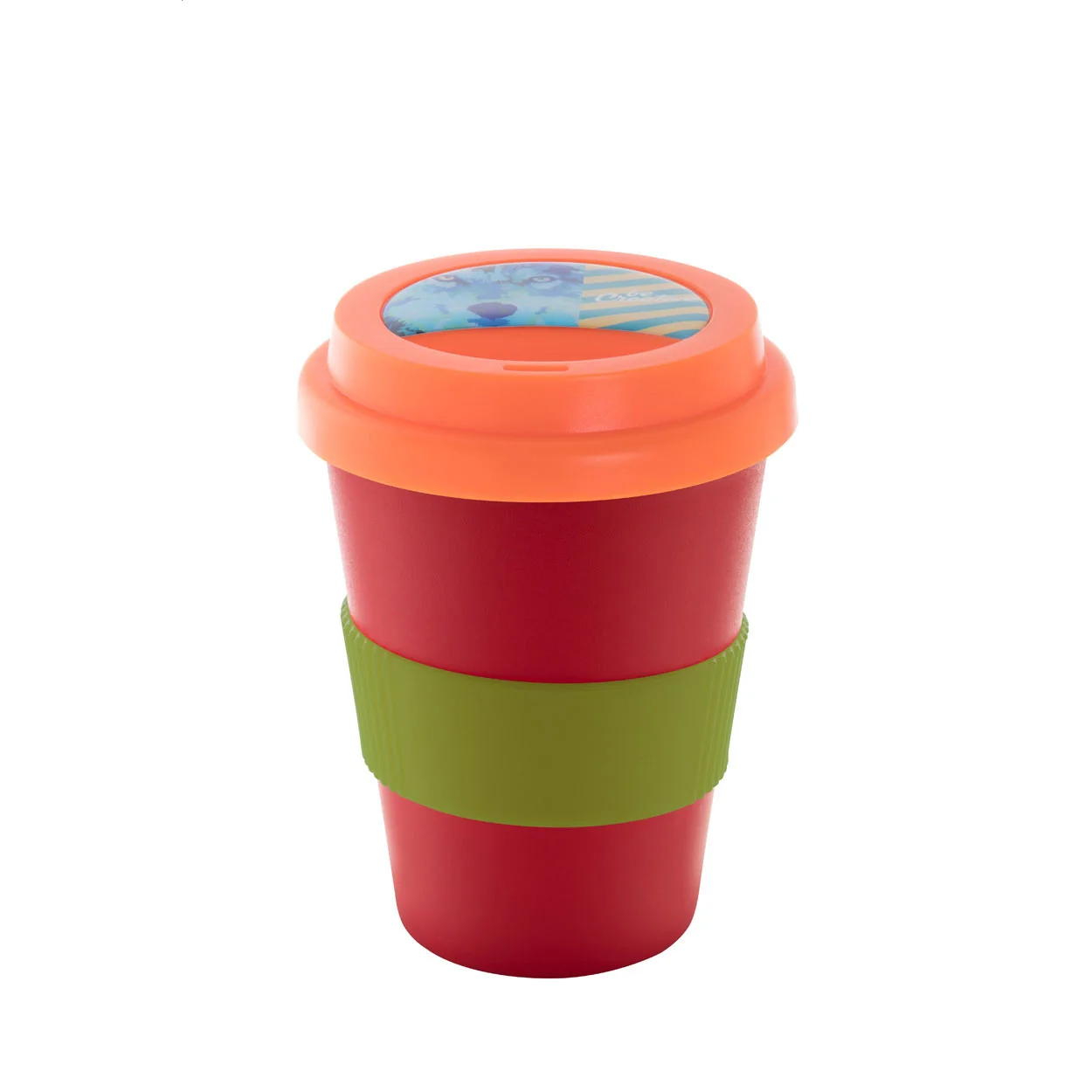 Individualisierbarer Thermobecher CreaCup Mini, orange – Bild 3