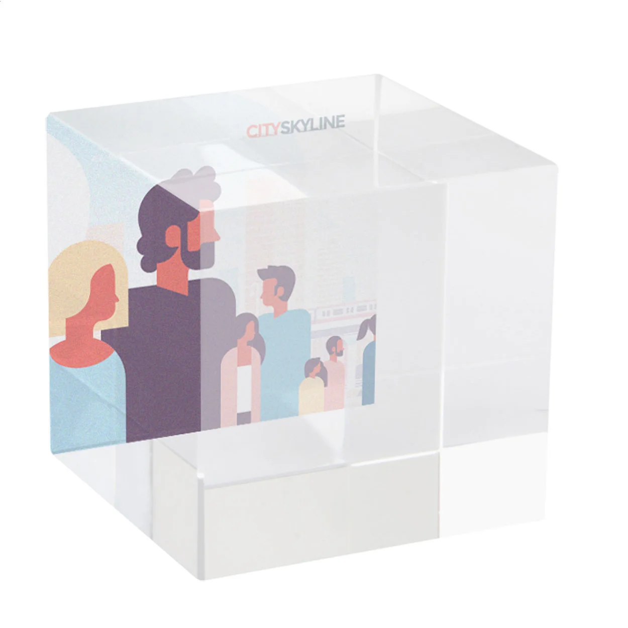 Glas-Würfel Tampa, transparent – Bild 5