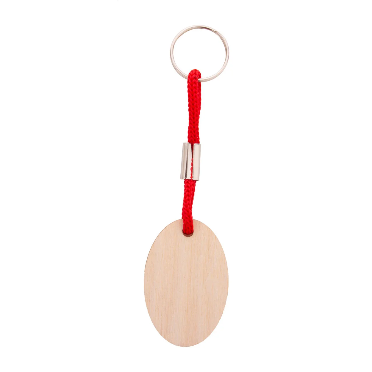 Individueller Schlüsselanhänger Woody Plus B, rot, natur – Bild 2