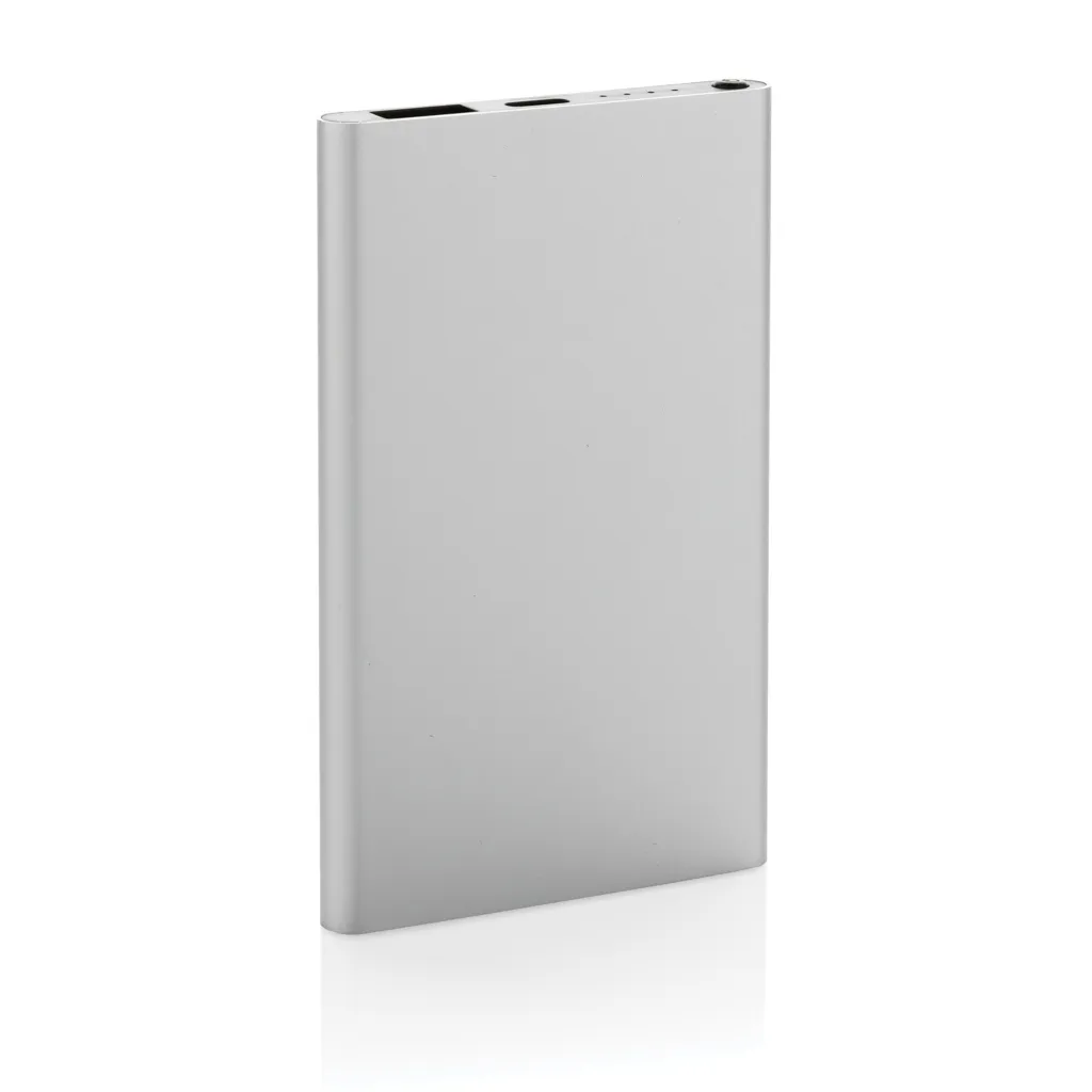 4.000mAh Type-C Powerbank aus RCS recyeltem ABS & Aluminium, silber – Bild 3